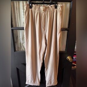 Chic Soul Casual Elastic-Waist Pants in khaki